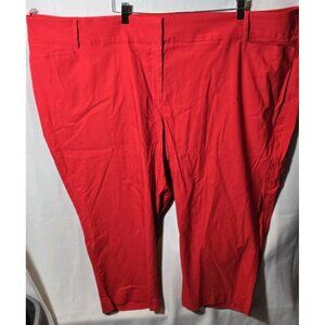 Lane Bryant Capri Pants Red 34 X 36 Sexy Stretch 4 Season Pant Smooth Soft